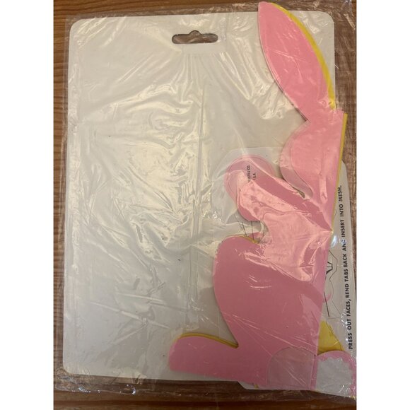 Vintage Art Tissue Beistle Creation USA 2 10 inch Bunny Centerpieces NOS - Picture 2 of 5